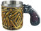 Bullet Bierkrug – 450 ml Revolverbecher, Edelstahl-Kaffee- und Biertrinkzubehör, Revolver-Kaffeetasse für , Clubs, Cafés, Zuhause und Camping, neuartiges Revolver-Design für einzigartige Getränke