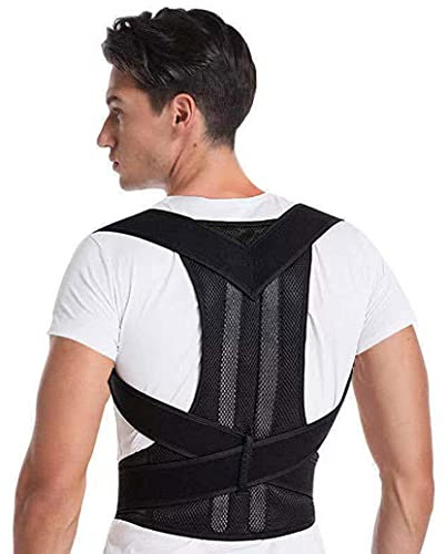 OAQZGBVK Posture Corrector for Women Men Kids Adjustable Shoulder Straps Back Brace Posture Support Belt Back Straightener Waist Trainer for Neck Pain Relief (Size : X-Large) (X)
