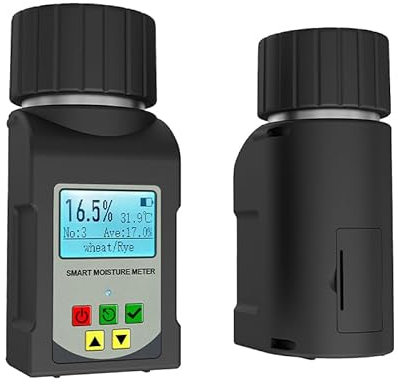 Testeur Humidité Humidimètre intelligent for 25 types de céréales Testeur d'humidité Maïs Blé Haricot Graine d'arachide Hygromètre Humidimètre for céréales