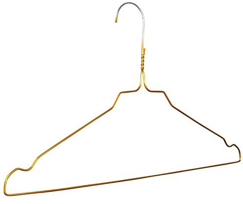 10 Stück Drahtbügel Drahtkleiderbügel Wäscherei Kleiderbügel Picta Gold