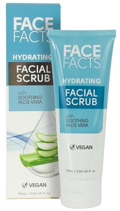 Face Facts Hydrating Facial Scrub | Cleansing + Smoothing | Aloe Vera | 75ml