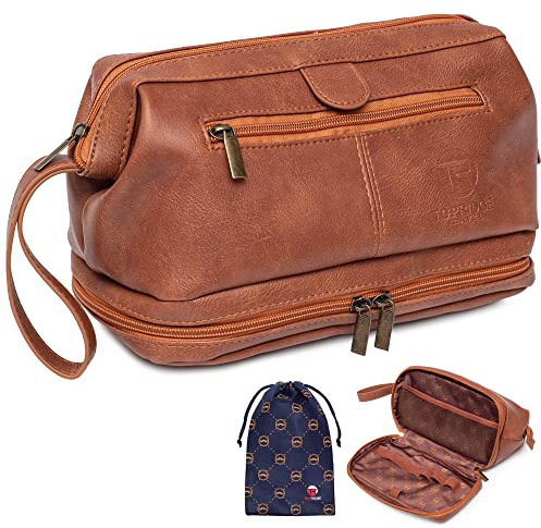 Toiletry Bag for Men with Pack Pouch | Toiletries Bag Organiser | Multiple Compartments | Men's Wash Bag for Toiletries, Cosmetics Travel Kits | Gift for Men