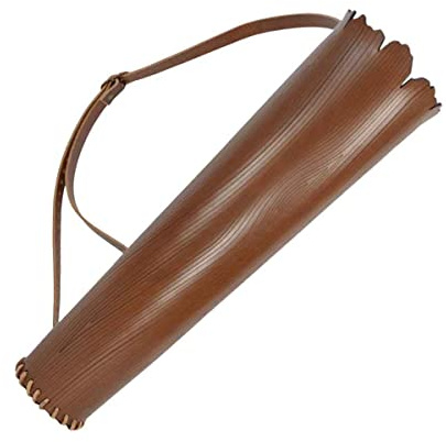 Mittelalterlicher Retro-Rückenköcher, Wikinger-Ritterköcher, Bogenhalter, PU-Lederköcher mit verstellbarem Riemen, Outdoor-Schießbogen, Bogenschießen-Zubehör für Erwachsene, mittelalterlicher Lapp-St