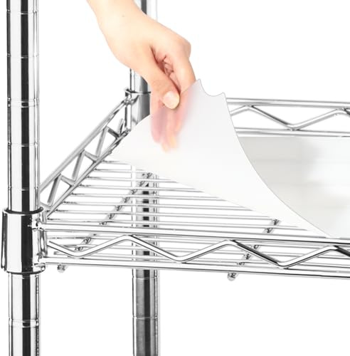 Frienda 10 Stück Draht-Regaleinlagen, 30 x 41 cm, robuste Regaleinlagen, flach verpackt für Drahtregale, wasserdicht, nicht klebende Kunststoffmatte für Metallregal, Küchenregale, Schuhregal