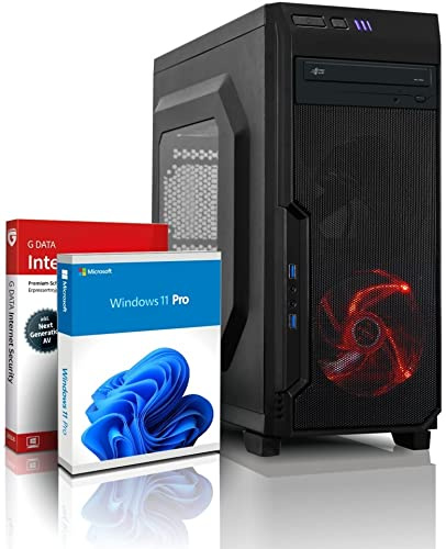 AMD Raytracing Gaming PC mit 3 Jahren Garantie! Athlon™ X4 950 Quad Core, 3.8 GHz | Radeon RX 6500 XT 4 GB GDDR6 | 16GB GDDR4 | 256GB SSD + 500GB | DVD | USB 3.0 | Win11 Pro | WLAN | MS Office #7542