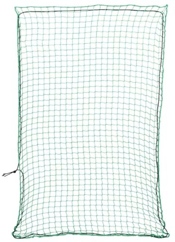 vidaXL Rete per Rimorchio con Corda Elastica Verde 3,5x2,5 m in PP, rete per carico, copertura rete per rimorchio, copertura per rimorchio