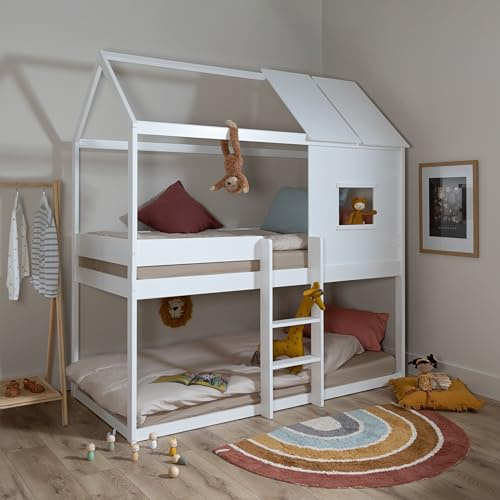 Noa and Nani Luka Treehouse Midsleeper Bed in Classic White