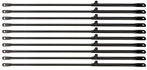 Part Synergy Replacement for Spoiler/Body Brace - Adjustable - 24.5 to 29 In Long - Steel - Black Paint Direct Fit