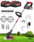 Rasentrimmer Mit Akku Für Makita Rasentrimmer, 3 in 1 Akku Rasentrimmer mit 2x2000mAh Batterie Und 4 Arten Klingen, Akku Freischneider für Rasen, Garten