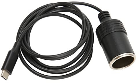 USB C auf Auto Zigarettenanzünder Kabel Konverter, 15V 3A 45W Ausgang, 1.5M 12 Volt USB PD auf Auto Zigarettenanzünder Adapter Buchse Stromkabel