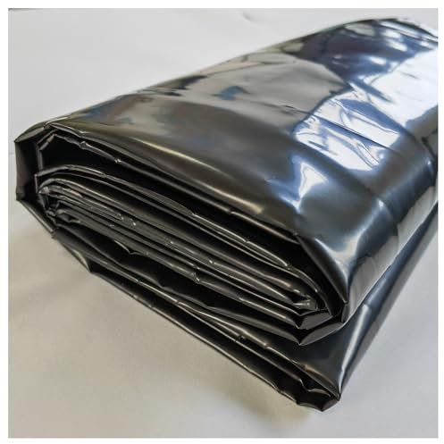 JCPSH Noir Liner Bassin Poisson Bâche Bassin Extérieur Liner pour Bassin pour Bassin D'agrément en Bâche D'étanchéité HDPE pour étang Bassin De Poissons(Size:6 * 8m(19.6 * 26.2ft) 20S)