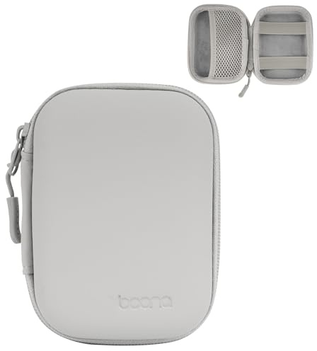 Linpr Custodia per Fotocamera Digitale Compatibile con CAMKORY/per KODAK PIXPRO/per Lecran/per VAHOIALD/per Canon IXUS 285 HS, Piccolo Supporto per Fotocamere da Viaggio per Accessori (PU-Grigio)