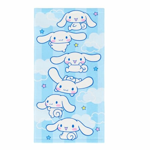 Franco Collectibles Sanrio Cinnamoroll Super Soft Cotton Bath/Pool/Beach Towel, 60 in x 30 in, (Officially Licensed Product)