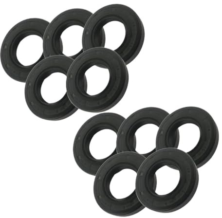 Marebm 10pcs Skeleton Oil Seal 25x47x10mm /25x48x8/25x48x10/25x50x10/25x52x7/25x62x10mm TC Type NBR Black Radial Shaft Seal Ring Gasket (Size : 25x55x12mm)(25x62x10mm)