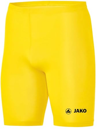 JAKO Unterziehhose Kinder Tight Basic 2.0 Citro 128 - Elastische Fahrradhose Kinder aus Polyester, Radlerhose Kinder mit elastischem Bund, Thermohose