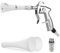 MYPIN Car Cleaning Gun, 6-9.2Bar Dry Blow Gun, High Pressure Compressed Air Blow Gun, Interior Car Cleaning with 2 Nozzles for Vehicle Car Carpet Dashboard Seat Upholstery (White)