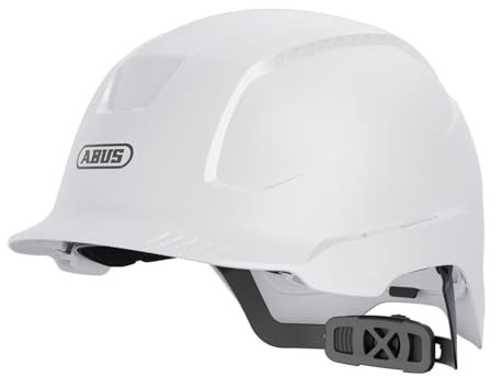 ABUS Industrieschutzhelm Scator-E - elektrisch isolierter Bauhelm nach EN 397 und EN 50365 - auch geeignet für Arbeiten an Niederspannungsanlagen - kompatibel mit Zubehör - weiß