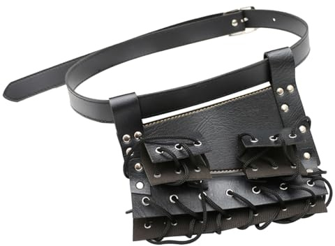 Nicear Adjustable Swords Holder Belt,Ring Stand, Katana Belt, Adjustable Strap, Katana Carrying Holster for Anime Cosplay Costume (3 Swords)