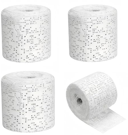 Gipsbinden Set, 4 Rollen Gipsbinden Babybauch Abdruck, 5cm x 2,7m Babybauch Gipsbinden, Gipsrollen Gips Binden, für der Medizin oder im Modellbau Baby Bauch Modellbau Kunst