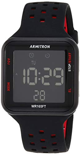 Armitron unisex sportklocka med digital kronograf med silikonarmband, 40/8417