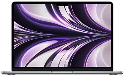 Apple 2022 MacBook Air Laptop mit M2 Chip: 13,6 Liquid Retina Display, 8GB RAM, 256 GB SSD Speicher, beleuchtete Tastatur, 1080p FaceTime HD Kamera. Kompatibel mit iPhone/iPad; Space Grau