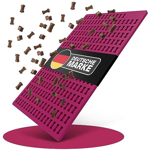 YAVA® Mini Knochen (2cm) Backmatte Hundekekse, Premium Silikon Backmatte für Hundeleckerli, Leckerli Backmatte für Hunde, Backmatten für Hundeleckerlies, Backform, Pralinenform, BPA-frei (Bordeauxrot)