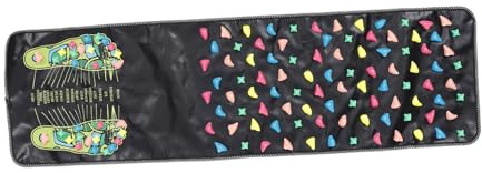 LOORGVEL Massaggiatore Per Piedi Tappetino Agopressione 120x35cm in Plastica Pp Riutilizzabile Per Digitopressione Domestico e Salone Stimolazione Punti Di Riflessologia Per Anziani e Adulti