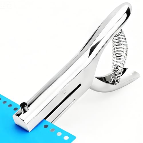 Pinze a foro singolo in metallo 6 mm argento perforatore ad alte prestazioni per carte di carta e lega di zinco PVC con capacità di punzonatura fino a 20 fogli