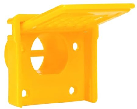 15pcs Beehive Nest Door Entrance Bee Escape Beehive Entrance Plastic Bee Entrance Reducer Gate Control Bees in and Out Beekeeping Tool(Yellow)