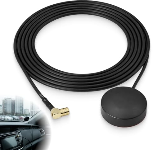 Antenna Dab per Auto3 m, Connettore SMB connettore SMB e cavo, antenna Dab per auto, antenna auto amplificata, antenna interna Dab Antenna, ricezione ottimale e guadagno elevato per radio digitali