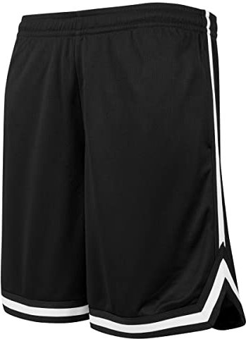 SNICE - White Stripes Mesh Shorts mit 2 Taschen - Größen S - 2XL (as3, Alpha, s, Regular, Regular)
