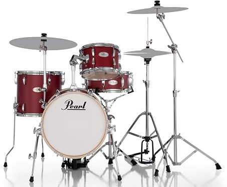 Pearl - Batterie acoustique Midtown 16 Matte Red avec pack Hardware HWP-50S