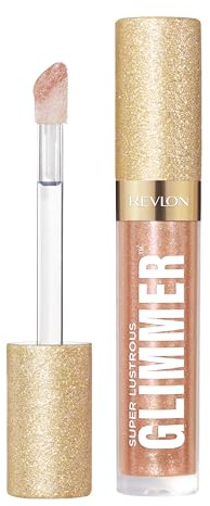 REVLON Super Lustrous Glimmer Gloss, 004 Happy Hour, 0.13 fl oz