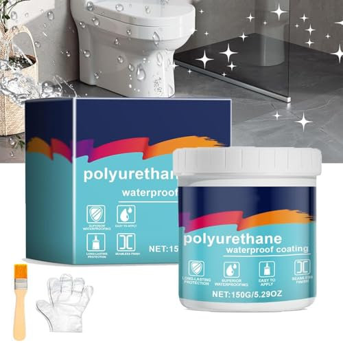 Polyurethane Waterproof Coating, Waterborne Polyurethane Waterproof Leak Repair Coating, Sealant Concrete Exterior Roof Wall Crack Floor (1)