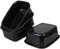 Aninhao 4 Pack 14 Litre Rectangular Washing up Bowl, Plastic Washing Basin, Black Dish Pan Basin