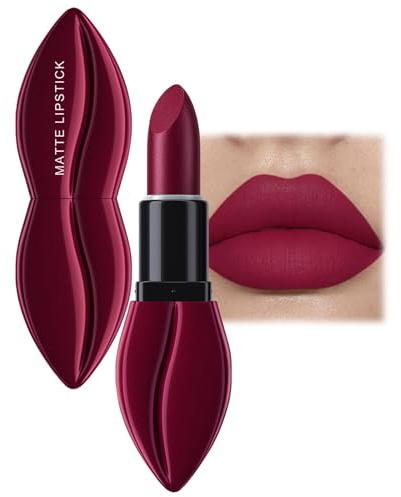 Matte Lipstick In 03 Purple And Red - Highly Pigmented Shades For Long-Lasting, Smooth, Intense Color - Rich Labial Appearance For Women
