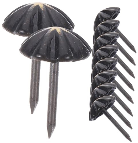 ERINGOGO 100piezas Decorativos Para Muebles Tachuelas De Tapicería De Forma De Tachas Resistentes Para Proyectos De Sofás y Muebles Acabado y Mate