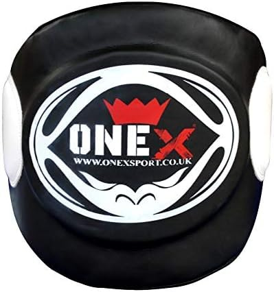 Belly Pad for Boxing, MMA, Muay Thai - Heavy-Duty Abdominal Protector for Body Shots & Sparring - Kick Shield Trainer Pad for Martial Arts, Kickboxing, Karate, and Combat Training