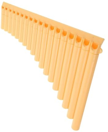 Lightweight Panpipes Yellow Pan Flute Musical Instrument Beginner For Concert
