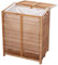 Wäschetruhe HWC-B18, Wäschebox Wäschekorb Wäschesammler, Bambus 61x50x35cm