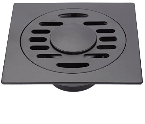 Zerodis Sumidero Sifónico Salida Vertical de Acero Inoxidable, Desagüe de Ducha 10 x 10cm(Washing Machine Floor Drain)