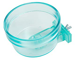 Lixit Quick Lock Removable Cage Bowls for Rabbits, Guinea Pigs, Gerbils, Ferrets, Dogs, Cats, Birds, and Other Small Animals - Made in USA (Blue, 20 Ounce)