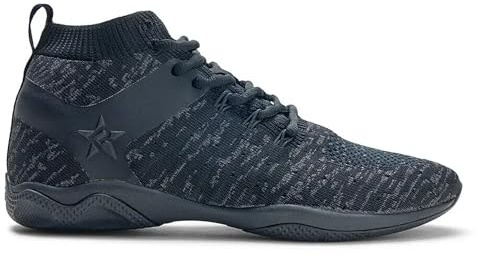 Rebel Athletic Women's Mid Top Cheer Shoe Cheerleading, Blackout, 5.5