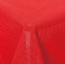 texpot Gartentischdecke 160 cm rund rot Gartendecke mit Saum abwaschbar Tischdecke Balkon Terrasse wetterfest