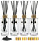 Reed Diffusor Flasche Set mit 4 Glas-Diffusorflaschen 5oz/155 ml klar leer ätherisches Öl Diffusor Glasflaschen mit Kappen und Schilfrohr, dekoratives Flaschen-Set Bulk Wiederverwendbare