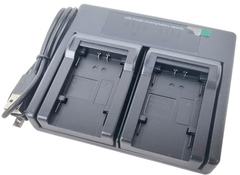USB Dual Akku Ladegerät für JVC BN-VG107U, BN-VG108E BN-VG114U BN-VG121 BN-VG121E BN-VG121U BN-VG138 BN-VG138E Everio GZ-E GZ-GX GZ-HD GZ-HM GZ-MS Serie Kamera