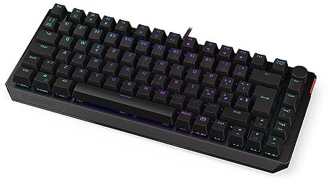 ENDORFY Thock 75% IT Red, switch Kailh Red, tastiera meccanica, layout Italiano, keycaps in ABS, manopola del volume, EY5G007