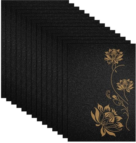 CYEER Lot de 20 plaques en bois MDF - 3 mm - Noir - 300 x 210 mm - Plaque A4 - Multiplex - Pour bricolage - Bois laser - Noir - Pour laser, routeur CNC, modélisation, scie à chantourner ajourée