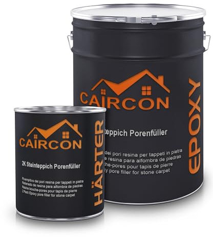 2K Steinteppich Porenfüller Epoxidharz Versiegelung für Innen und Außen UV-fest Farblos - 6kg