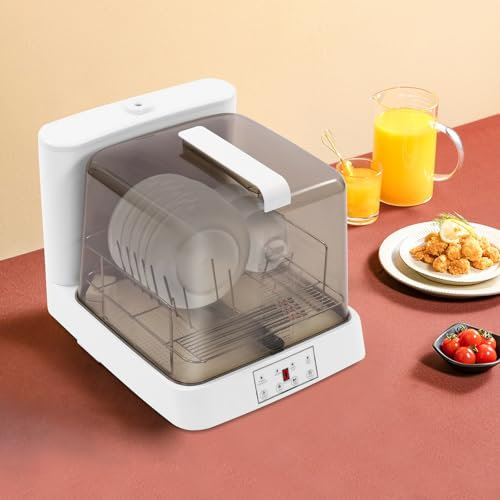 Tischgeschirrspüler automatisches Geschirrspülen mit 6L Tank Mehrere Reinigungsmodi Auto-Trocknung für Wohnungen Wohnheime und Wohnmobile 48 * 38 * 40 cm